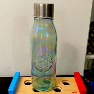 2019 Starbucks Limited Edition Iridiscent Glass Water Bottle